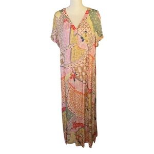 Odd Molly Colorful Patchwork Maxi Dress